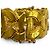 Bracciale Rigido Chanel Vintage 96A Coco Mark Oro D'oro - vista 6