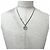 Collana con pendente Louis Vuitton Damier Staple Argento - vista 3