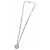 Collana con pendente Louis Vuitton Damier Staple Argento - vista 5