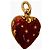 Charm Faberge Heart Rosso D'oro - vista 2