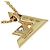 Collana con pendente Louis Vuitton LV Vault One PM D'oro - vista 4