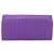 Cartera larga de cuero morado Bottega Veneta Púrpura