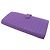 Cartera larga de cuero morado Bottega Veneta Púrpura - vista 4