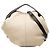 LOEWE Borsa Satchel in pelle di vitello granulata beige con zip e manico