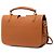 Borsa Messenger Charlotte in agnello marrone di medie dimensioni Saint Laurent Caramello - vista 2