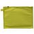 Pochette con zip Hermès Green Toile Bora Bora GM D'oro Verde