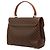 Céline Bolso Celine de lona revestida Macadam marrón Castaño - vista 2