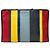 Clutch Bazar a righe in agnello multicolore Balenciaga
