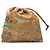 Pochette con coulisse LOEWE Orange Canvas Floral Print