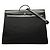 Hermès Black Toile Herbag TGM Schwarz