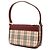 Borsa a tracolla in tela Burberry Beige House Check - vista 2