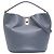 Céline Celine Bucket 16 aus glattem Kalbsleder in Grau Größe Medium Braun Anthrazitgrau