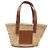 LOEWE Beige Small Raffia Anagram Basket Tote