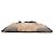Borsa a mano piatta in tweed con bordi in vitello marrone Prada Marrone chiaro - vista 3