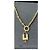 Collana Elisabetta Franchi color oro con pendente a lucchetto D'oro - vista 2