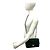 Borsa a tracolla Chanel Diana Matelassé Coco Mark in agnello Nero - vista 2
