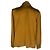 Camicetta Saint Laurent in seta marrone con spalle imbottite