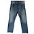 Jeans a vita media Balenciaga in cotone blu Stampa python