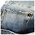 Jeans a vita media Balenciaga in cotone blu Stampa python - vista 5
