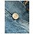 Jeans a vita media Balenciaga in cotone blu Stampa python - vista 8