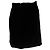 Versace Minirock mit geraffter Taille aus schwarzer Viskose