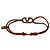 Autre Marque Bracciale Valentino Vlogo Signature in cotone arancione e strass - vista 2