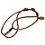 Autre Marque Bracciale Valentino Vlogo Signature in cotone arancione e strass - vista 3