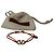 Autre Marque Bracciale Valentino Vlogo Signature in cotone arancione e strass - vista 5
