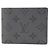 LOUIS VUITTON Louis Vuitton Monogram Eclipse Reverse Portefeuille Slender Grey Uomo in tela Billfold Non utilizzato Ginzo Marrone