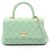 Borsa Chanel Coco Handle Flap Matelassé, Pelle Caviar (pelle di vitello granulata), Donna, Verde