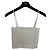 Alexander Wang Top corto blanco fruncido