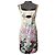 Vestido de verano de seda Roberto Cavalli Negro Multicolor Beige