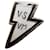 visvim Brass Lightning Bolt Pin Badge Black White Golden