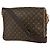 Bolso bandolera Abbesses Louis Vuitton Castaño