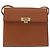 Borsa a tracolla Christian Dior in pelle marrone oro Auth 187986 D'oro - vista 13