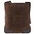 Borsa a tracolla LOEWE Anagram scamosciata marrone argento 188410A - vista 2