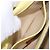 Borsa a Spalla con Catena VALENTINO in Pelle Giallo Oro Auth bs35654V D'oro - vista 24