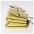 Borsa a Spalla con Catena VALENTINO in Pelle Giallo Oro Auth bs35654V D'oro - vista 3