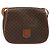 Céline CELINE Macadam Canvas Schultertasche PVC Leder Braun Gold Auth 187736 Golden - Ansicht 13