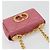 Borsa a tracolla Christian Dior Chain Caro Canage in pelle di agnello Oro Rosa Auth 187297SAM - vista 6
