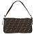 FENDI Zucca Canvas Mamma Baguette Borsa a Spalla Nero Marrone Argento Auth 189252SAM - vista 2