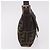 FENDI Zucca Canvas Mamma Baguette Borsa a Spalla Nero Marrone Argento Auth 189252SAM - vista 4