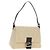 FENDI Zucca Canvas Mamma Baguette Bolso de Hombro Beige Plata Auth mr2561M