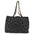 CHANEL Matelasse Chain Tote Bag Lona Recubierta Negro Oro CC Auth bs35682 Dorado - vista 2