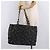 CHANEL Matelasse Chain Tote Bag Lona Recubierta Negro Oro CC Auth bs35682 Dorado - vista 21