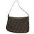 FENDI Zucca Canvas Mamma Baguette Borsa a Spalla Nero Marrone Auth 186463V - vista 2