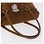 PRADA Handtasche Wildleder Braun Silber Auth 188213SAV - Ansicht 8