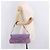 Autre Marque Borsa a tracolla TOD'S in pelle scamosciata viola e argento Auth am11976V Porpora - vista 24