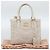 Borsa Miu Miu Shearing 2way White Gold Auth ka4884SAM Bianco D'oro - vista 12