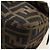 FENDI Zucca Canvas Mamma Baguette Mini Shoulder Bag Black Brown Auth yk20529SAM Marrone Nero - vista 16
